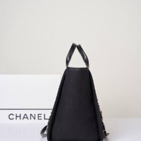 Deauville Tote Schwarz/Silber 30 cm