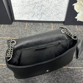 Calypso Weichleder Schwarz/Silber 38 cm