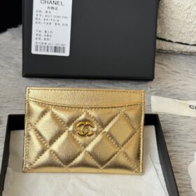 Lammfell Metallic-Gold 7.5 cm