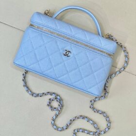 Slim Vanity mit Kette in Blau/Silber 14cm