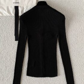 Schwarze Feinstrick-Cardigan