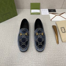 Blau Velvet GG Jordaan Loafer