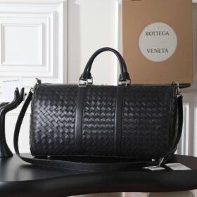 Intrecciato Duffle Schwarz 55 cm