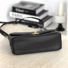 Mini Flap Bag Schwarz 20cm