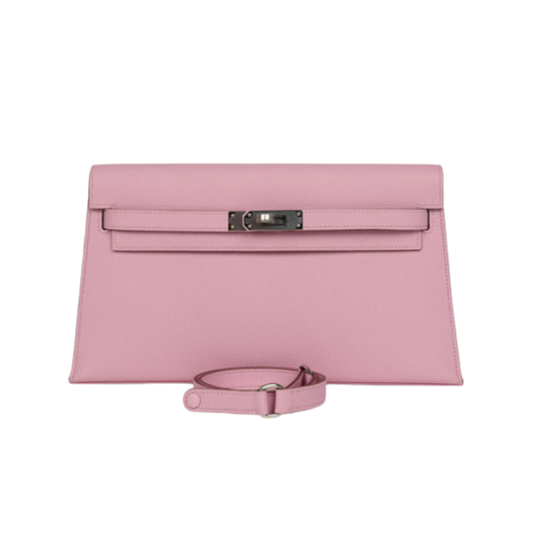 Kelly Elan Mauve Sylvestre Epsom Palladium Hardware 27 cm