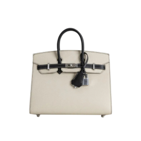 Birkin Epsom Weiß/Schwarz Palladium 35 cm