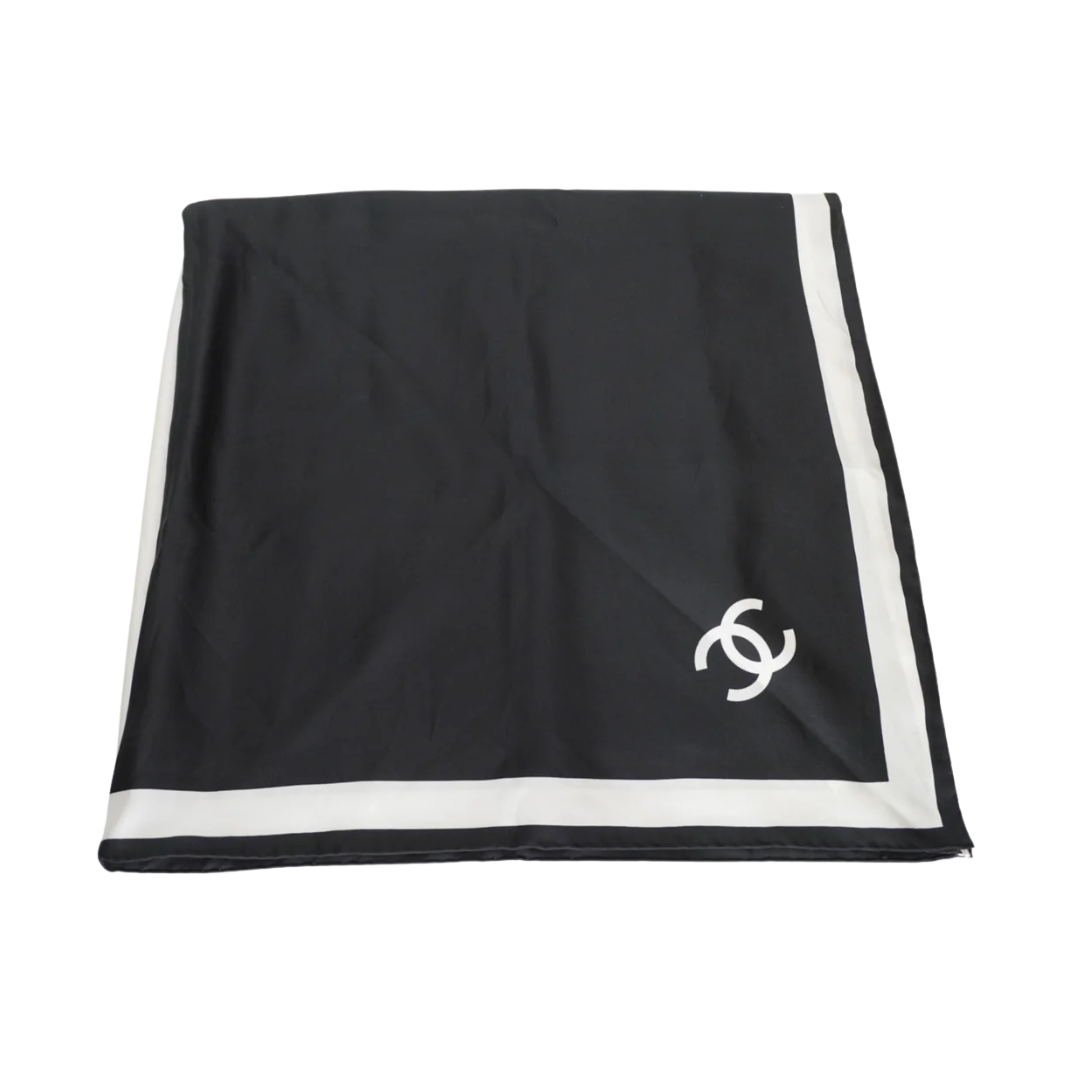 Print Silk Schwarz/Weiß