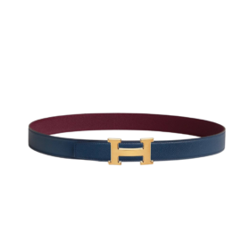 Wendbarer Riemen – Marineblau / Bordeaux 3.8 mm (110cm - 95 EU)