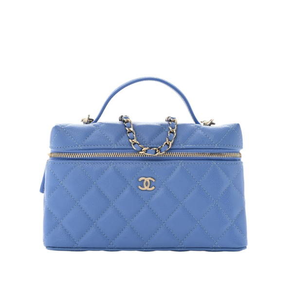 Slim Vanity mit Kette in Blau/Silber 14cm