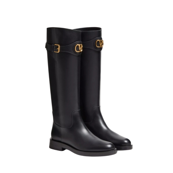 VLogo Kalbsleder-Stiefel mit 30mm