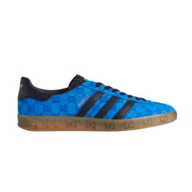 GG Gazelle Blaue Monogramm Schwarz Lederstreifen
