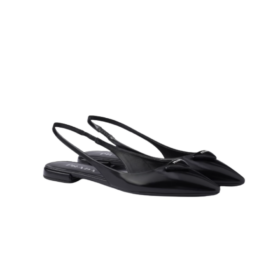 Brushed Ballerina Slingback Schwarz