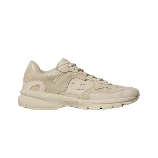 Runner Sneaker Suede Ecru