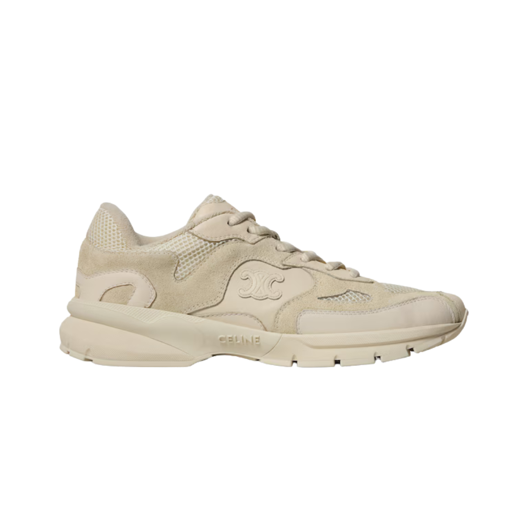 Runner Sneaker Suede Ecru