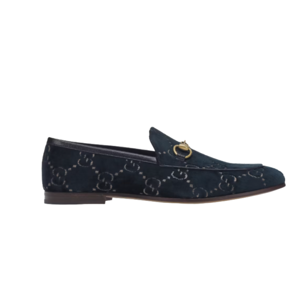 Blau Velvet GG Jordaan Loafer