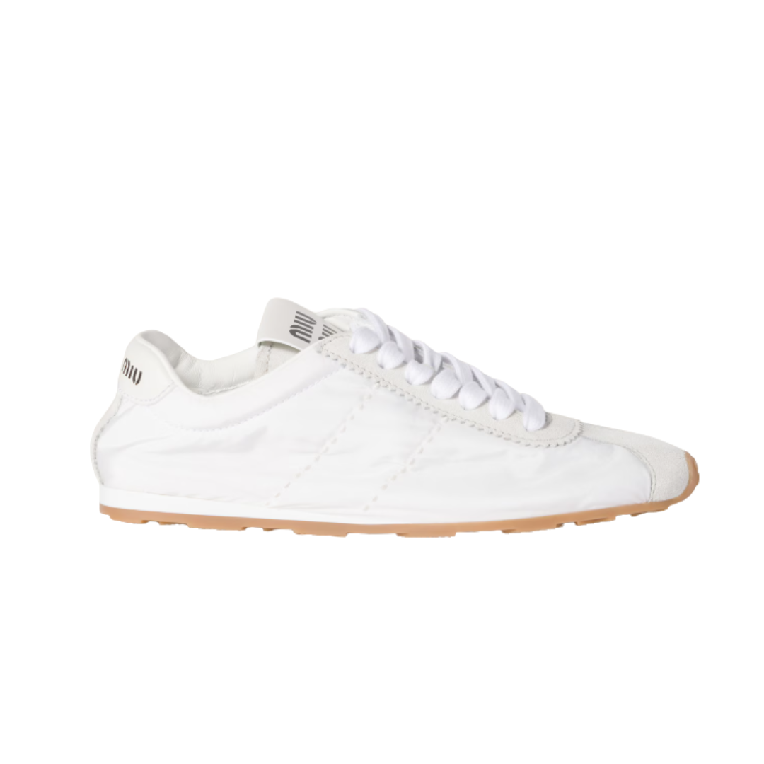 Plume Technical Fabric und Suede Weiß