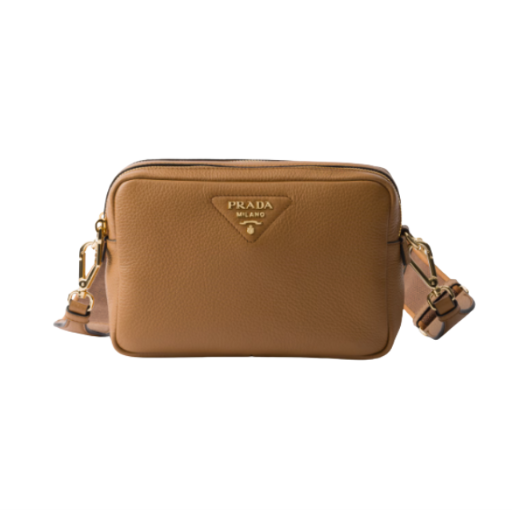 Kleine Lederumhängetasche Caramel 22cm