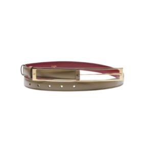 Leather Khaki / Gold