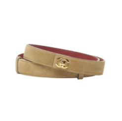 Leather Dark Beige / Gold