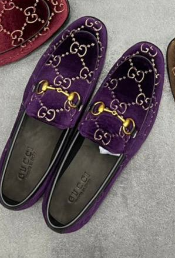 Violett Velvet GG Jordaan Loafer