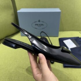 Brushed Ballerina Slingback Schwarz