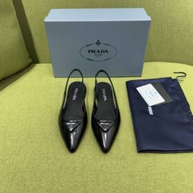 Brushed Ballerina Slingback Schwarz