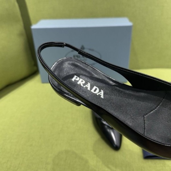 Brushed Ballerina Slingback Schwarz