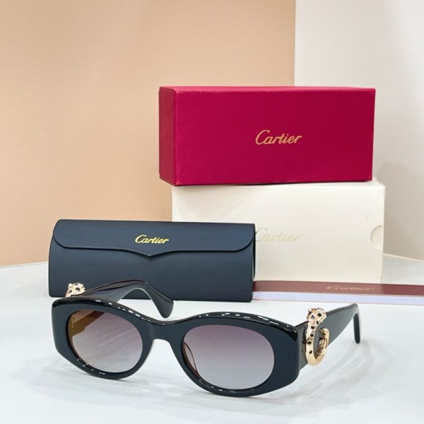 Schwarze Cat-Eye-Sonnenbrille