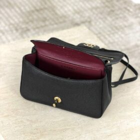 Mini Flap Bag Schwarz 20cm