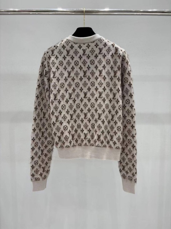 Gebürsteter Monogram-Cardigan