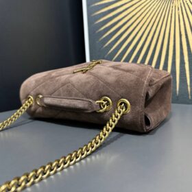 Loulou Matelassé Suede Braun 24 cm