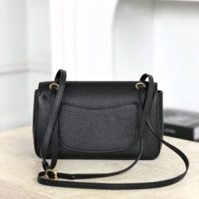 Mini Flap Bag Schwarz 20cm
