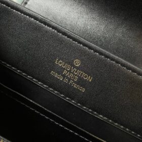 Capucines Satin und Kristalle Schwarz 27cm
