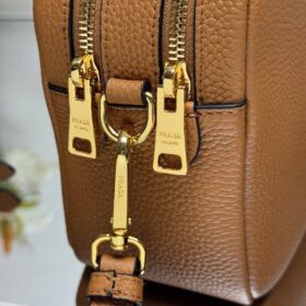 Kleine Lederumhängetasche Caramel 22cm