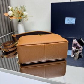 Kleine Lederumhängetasche Caramel 22cm