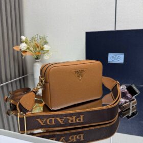 Kleine Lederumhängetasche Caramel 22cm