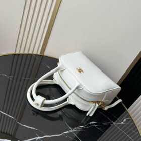 Clutch Elfenbeinweiß/Gold 21 cm