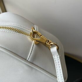 Clutch Elfenbeinweiß/Gold 21 cm