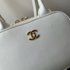 Clutch Elfenbeinweiß/Gold 21 cm