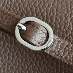 Maxi Klapptasche Dunkelbraun/Silber 38 cm