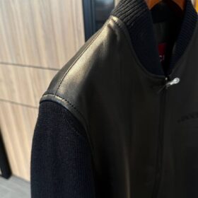 Bomberjacke Nappa leather und knit