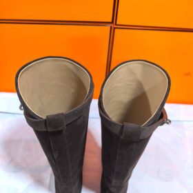 Jumping Stiefel Dunkelbraun / Gold
