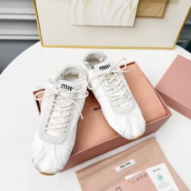 Plume Technical Fabric und Suede Weiß