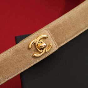 Leather Dark Beige / Gold
