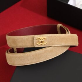 Leather Dark Beige / Gold