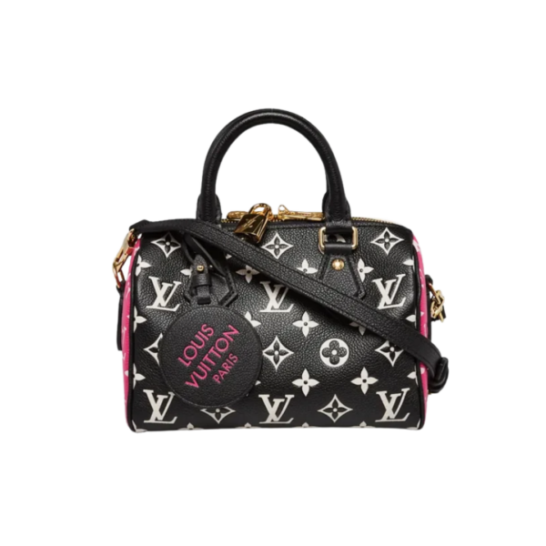 Speedy 20 Bandoulière Monogramm Rosa/Schwarz