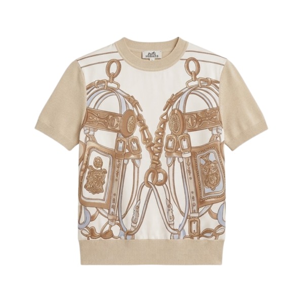 Short Sleeved Perlmuttweiß