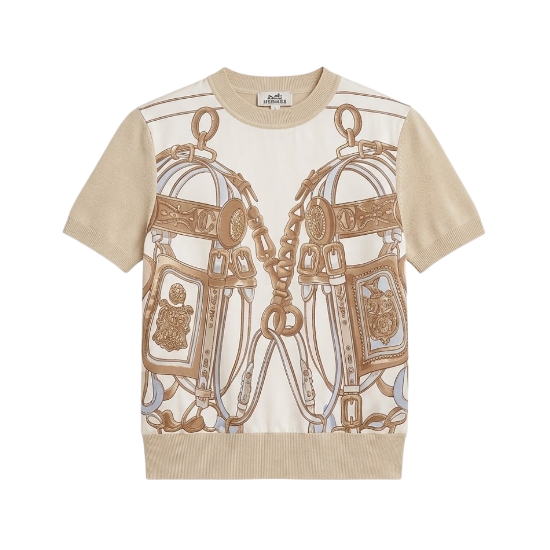 Short Sleeved Perlmuttweiß