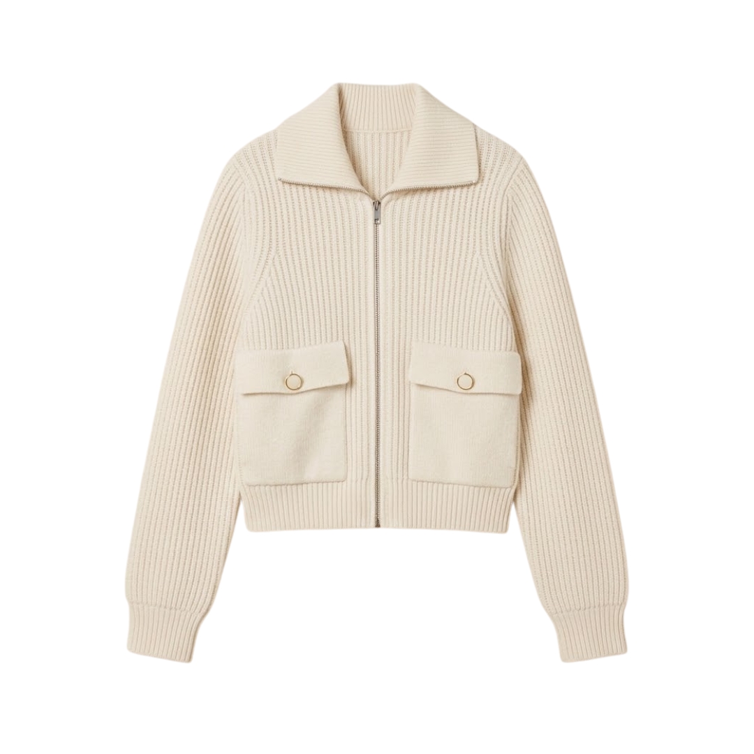 Long Sleeved Perlmuttweiß