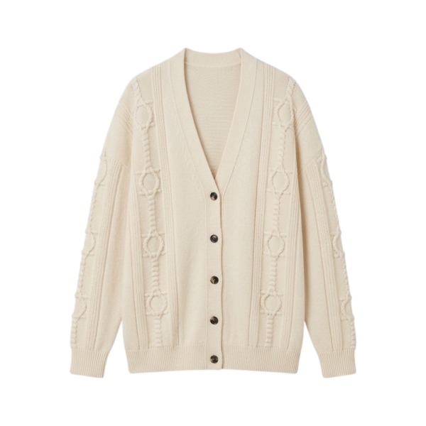 Buttoned Naturweiß